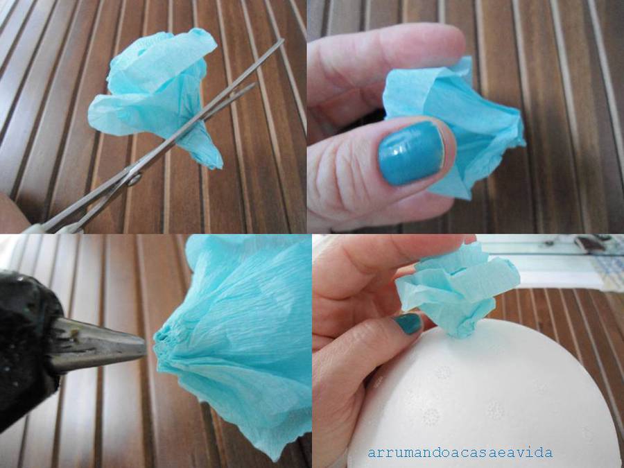 Как сделать помпоны из гофрированной бумаги своими руками