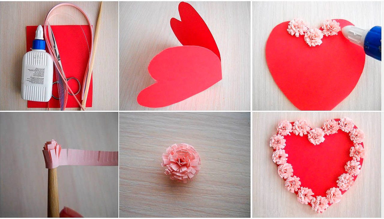 Сердечка и оригами ко Дню святого Валентина: пошаговая инструкция